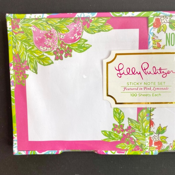 NWT Lilly Pulitzer Sticky Note Set - Picture 9 of 13